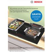 Bosch Flexinducton kookplaat: Pannenset gratis