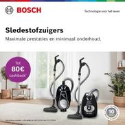 Bosch stofzuiger: Tot €80 cashback