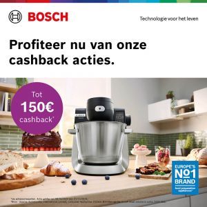 Bosch keukenrobot: Tot €150 cashback