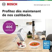 Bosch Mixeur: Jusqu'à 40€ cashback