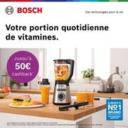 Bosch blender: Jusqu'à €50 cashback