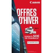 Canon Offres d'hiver Imprimante Maxify GS: Jusqu'à 50€ cashback