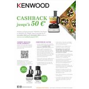 Kenwood Foodprocessor: Jusqu'à €50 cashback