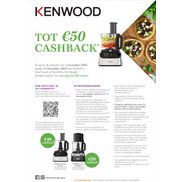 Kenwood Foodprocessor: Tot €50 cashback