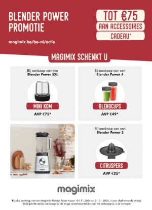 Magimix Blender: Tot €75 aan accessoires cadeau