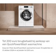 Miele Wassen/drogen: Tot €200 cashback