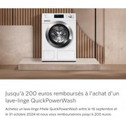 Miele Laver/secher: Jusqu'à 200€ de remboursement