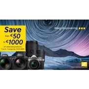 Nikon Winter Instant Savings: Tot €1000 instant korting