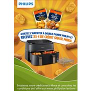 Philips Dual Airfryer: 25€ de crédit Snack Mora