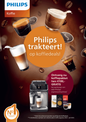 Philips Espresso: gratis koffiepakket t.w.v. €100