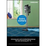 Samsung Jet steelstofzuiger: Extra batterij gratis t.w.v. €129