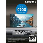 Samsung 98 inch TV: Tot €700 terugbetaald