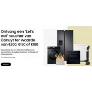 Samsung Stofzuiger: 'Let's Eat' voucher Colruyt tot €200