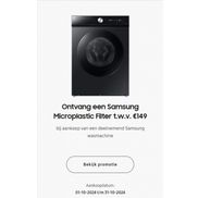 Samsung Wassen: Microplastic Filter gratis