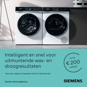 Siemens wassen en drogen: Herfstactie 2024