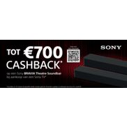 Sony Bravia Theatre Soundbar: Tot €700 cashback bij aankoop van Sony tv vanaf 42 inch met soundbar actiemodel.