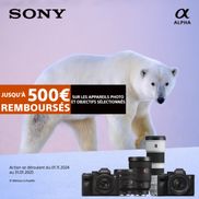 Sony Cashback d'hiver: Jusqu'à 500€ remboursés