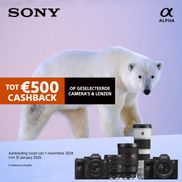 Sony Winter cashback: Tot €500 cashback