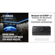 Yamaha cashback tot €250 op geselecteerde AV-receivers