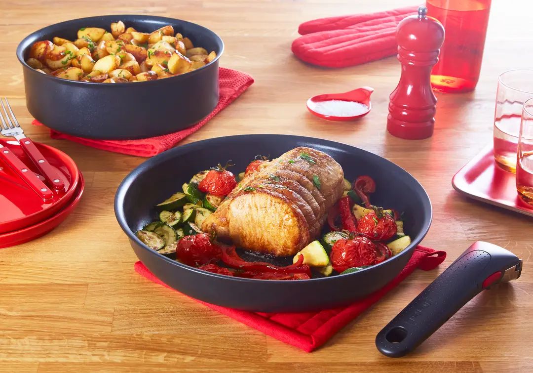 Tefal L97333502 Ingenio Preference Sautéuse 24 cm, roestvrij staal, niet -aanbod, handvat afzonderlijk verkocht, alle lichten inclusief inductie