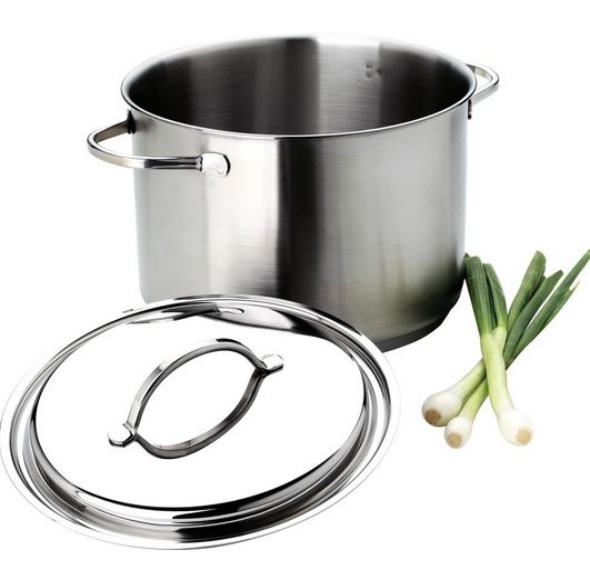 Resto 3 Soeppot met deksel 30cm 21L - Demeyere - Soeppot te koop bij De Witte Wi
