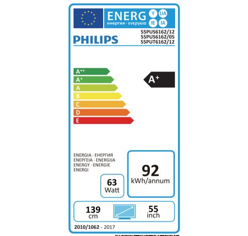 55PUS6162/12  Philips