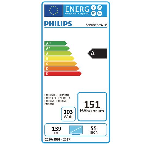 55PUS7503/12  Philips