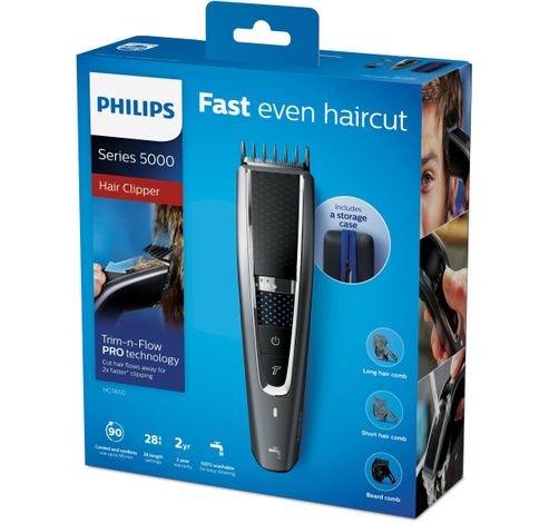 Tondeuse à cheveux lavable HC5650/15  Philips