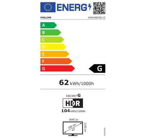 43PUS7556/12  Philips