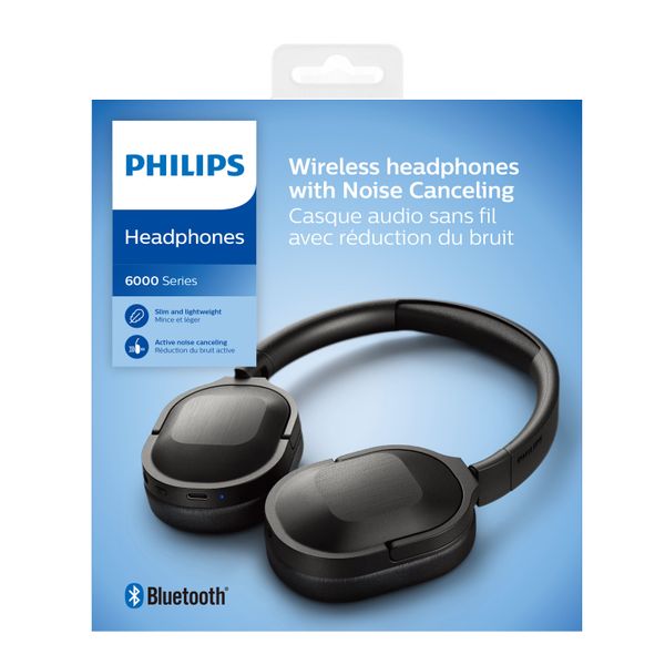 Philips Draadloze hoofdtelefoon TAH6506BK/00 Zwart