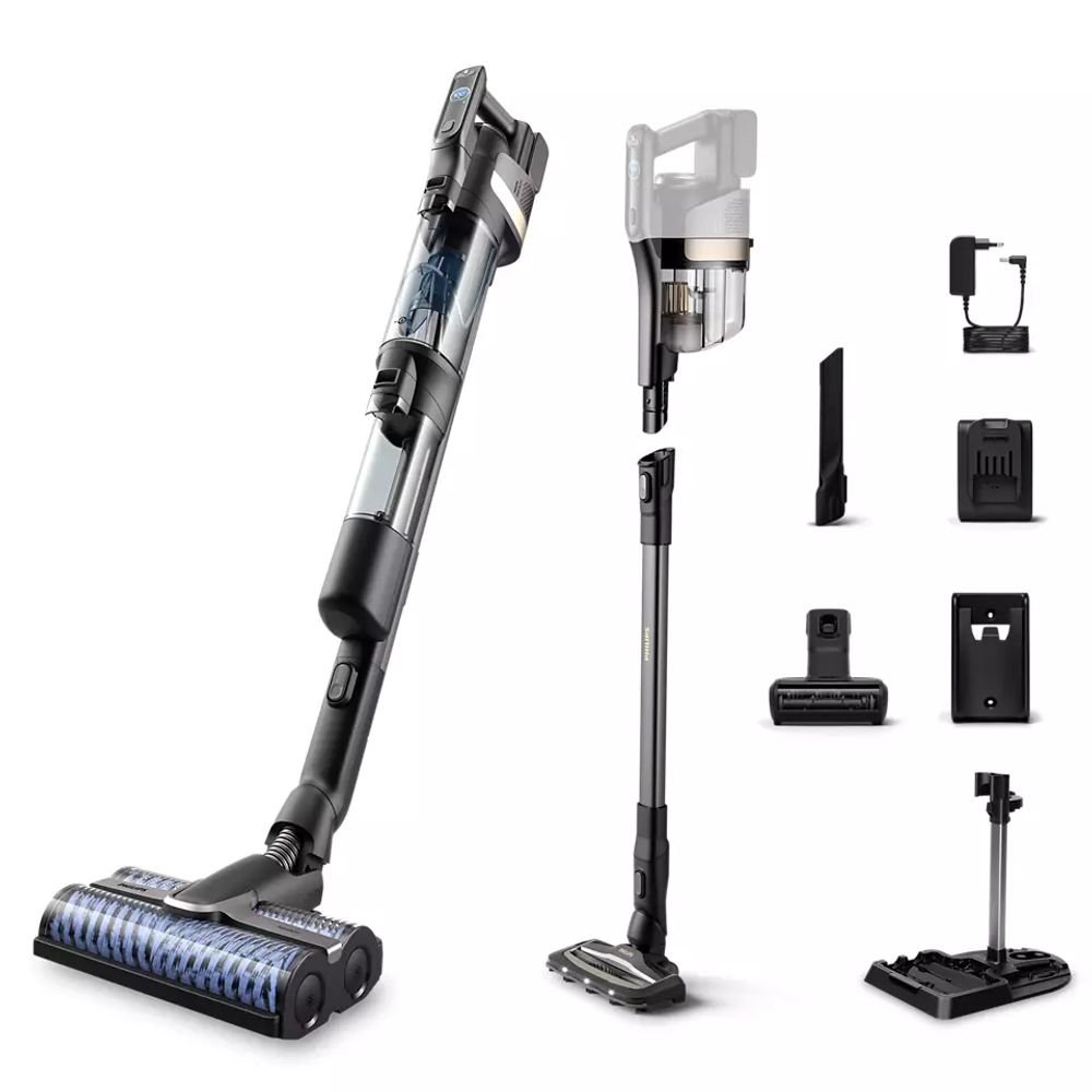 Philips Steelstofzuiger XW9383/01 AquaTrio Cordless Snoerloze Wet & Dry-stofzuiger 9000-serie