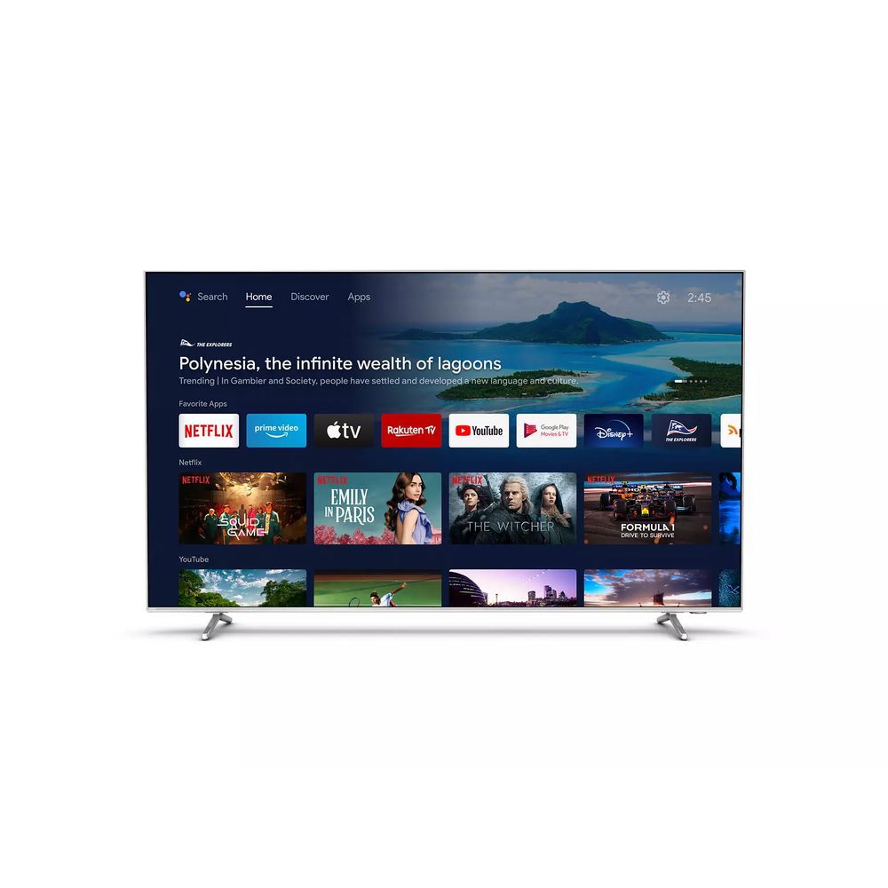 Philips Televisie The One 4K UHD LED Android TV 86PUS8807/12