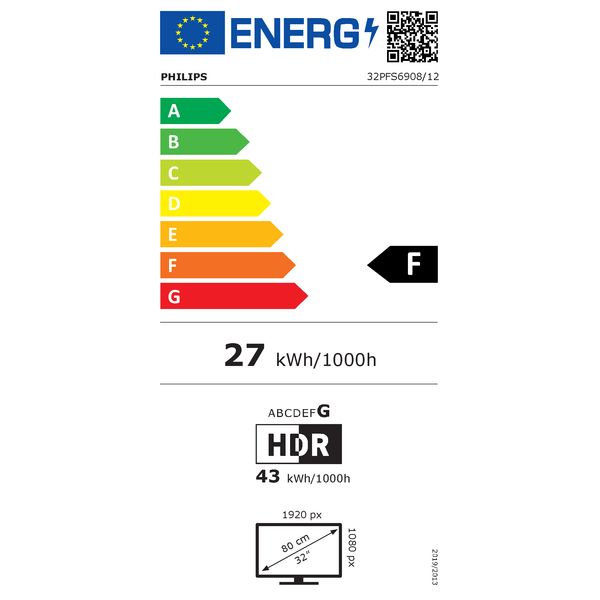 LED Full HD Ambilight-TV 32PFS6908/12 