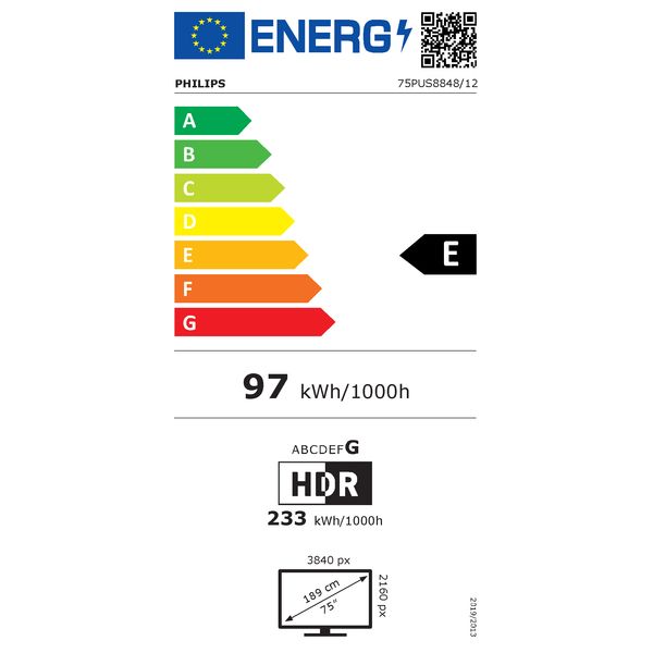 The One 4K Led 75PUS8848/12 