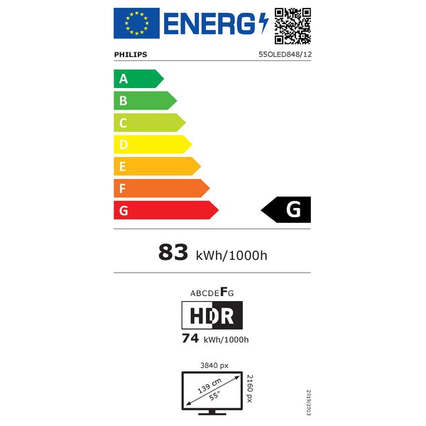 Philips 4K OLED Ambilight 55OLED848/12