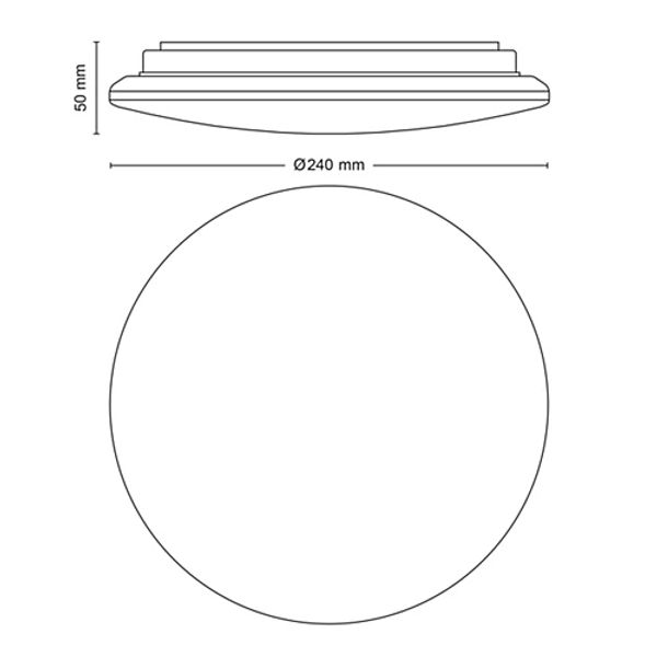 Philips Lighting MOIRE PLAFONNIER Ø24cm LED 1100LM 10W 4000K IP20 WIT