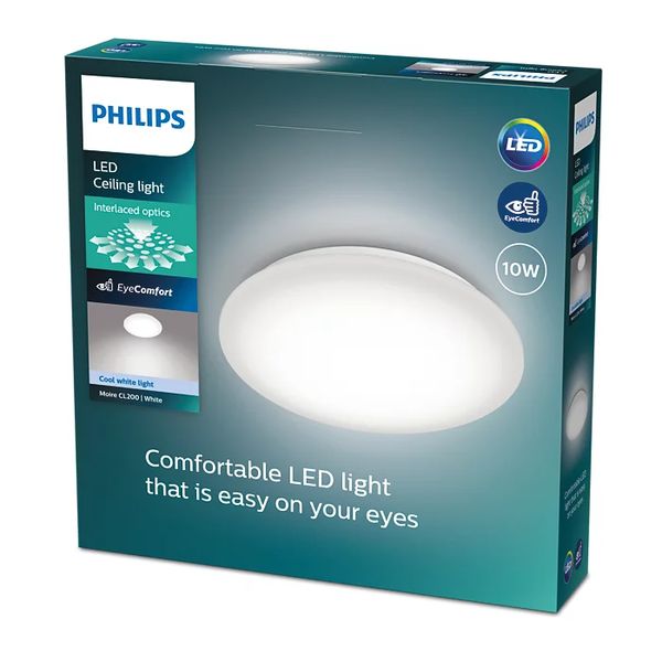 Philips Lighting MOIRE PLAFONNIER Ø24cm LED 1100LM 10W 4000K IP20 WIT