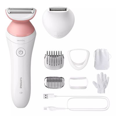 BRL146/00 Lady Shaver Series 6000 Snoerloos scheerapparaat voor nat en droog gebruik Philips