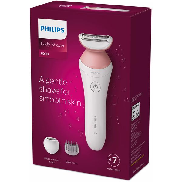 Philips BRL146/00 Lady Shaver Series 6000 Snoerloos scheerapparaat voor nat en droog gebruik