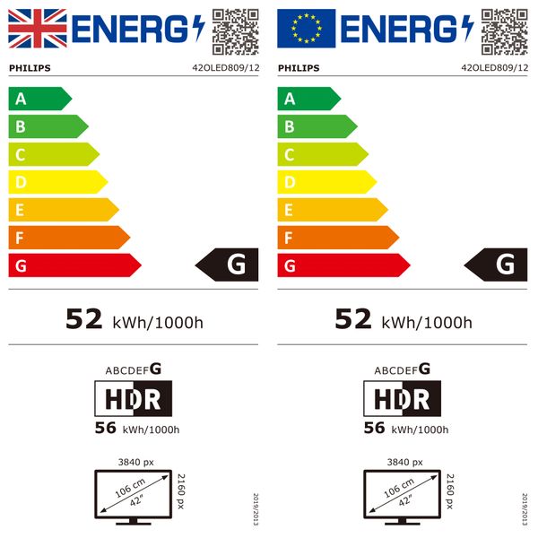 Philips 42OLED809/12 OLED 4K Ambilight TV 42inch