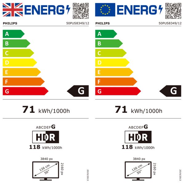 50PUS8349/12 LED 4K Ambilight TV 50inch 