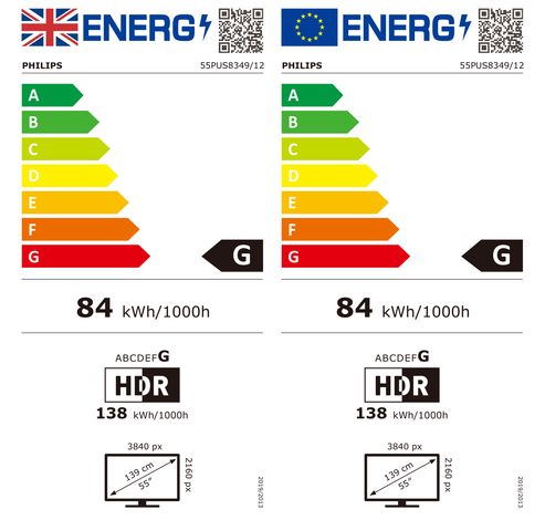 55PUS8349/12 LED 4K Ambilight TV 55inch  Philips