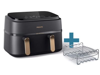 NA352/04 3000-serie Airfryer met twee manden 9L