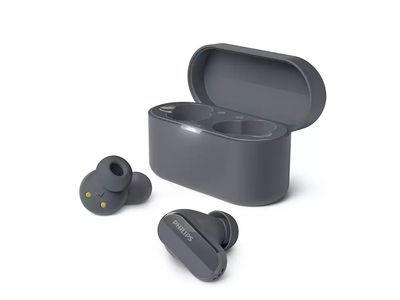 True wireless headphone in ear black