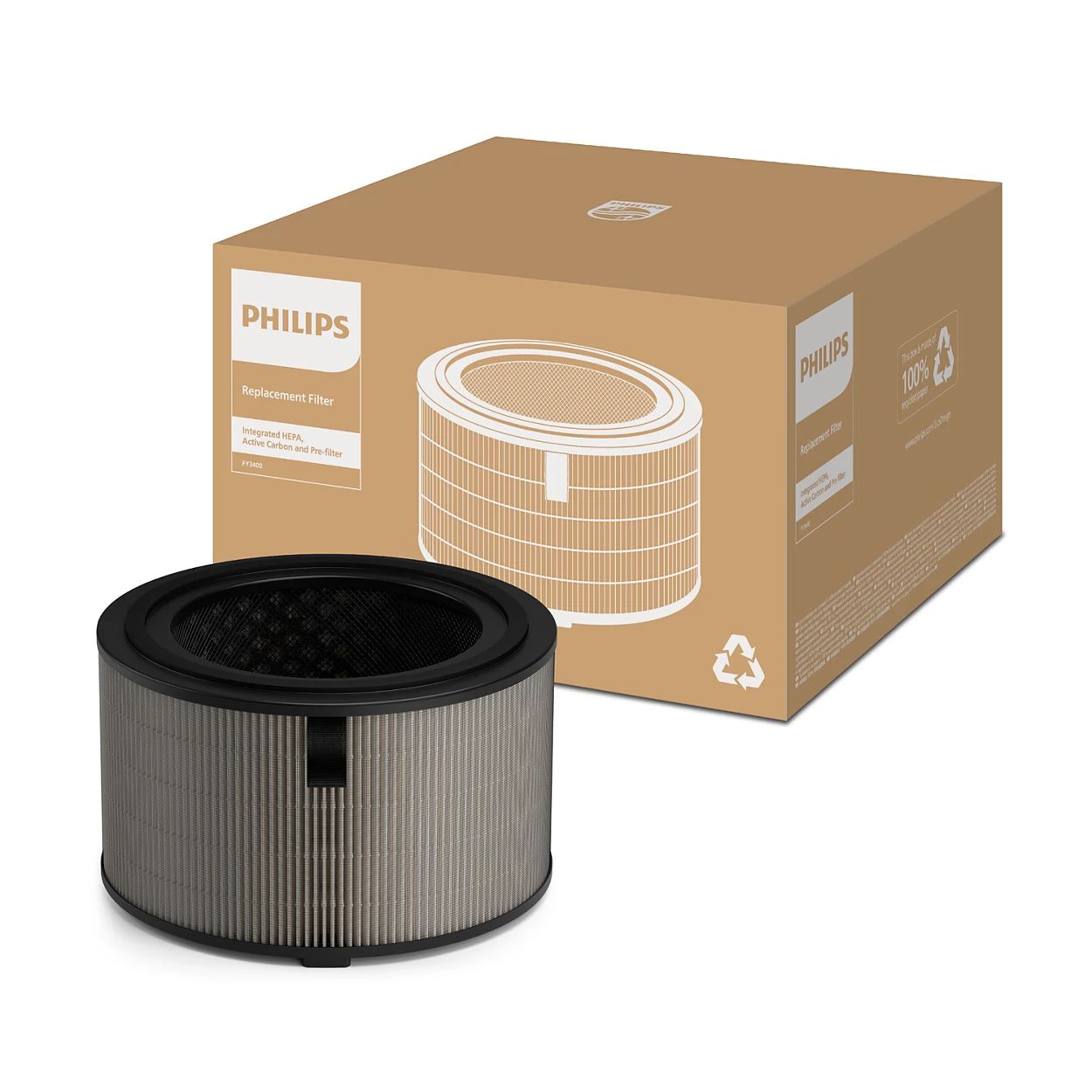 FY3400/30 PureProtect Water 3400-serie HEPA NanoProtect-filter