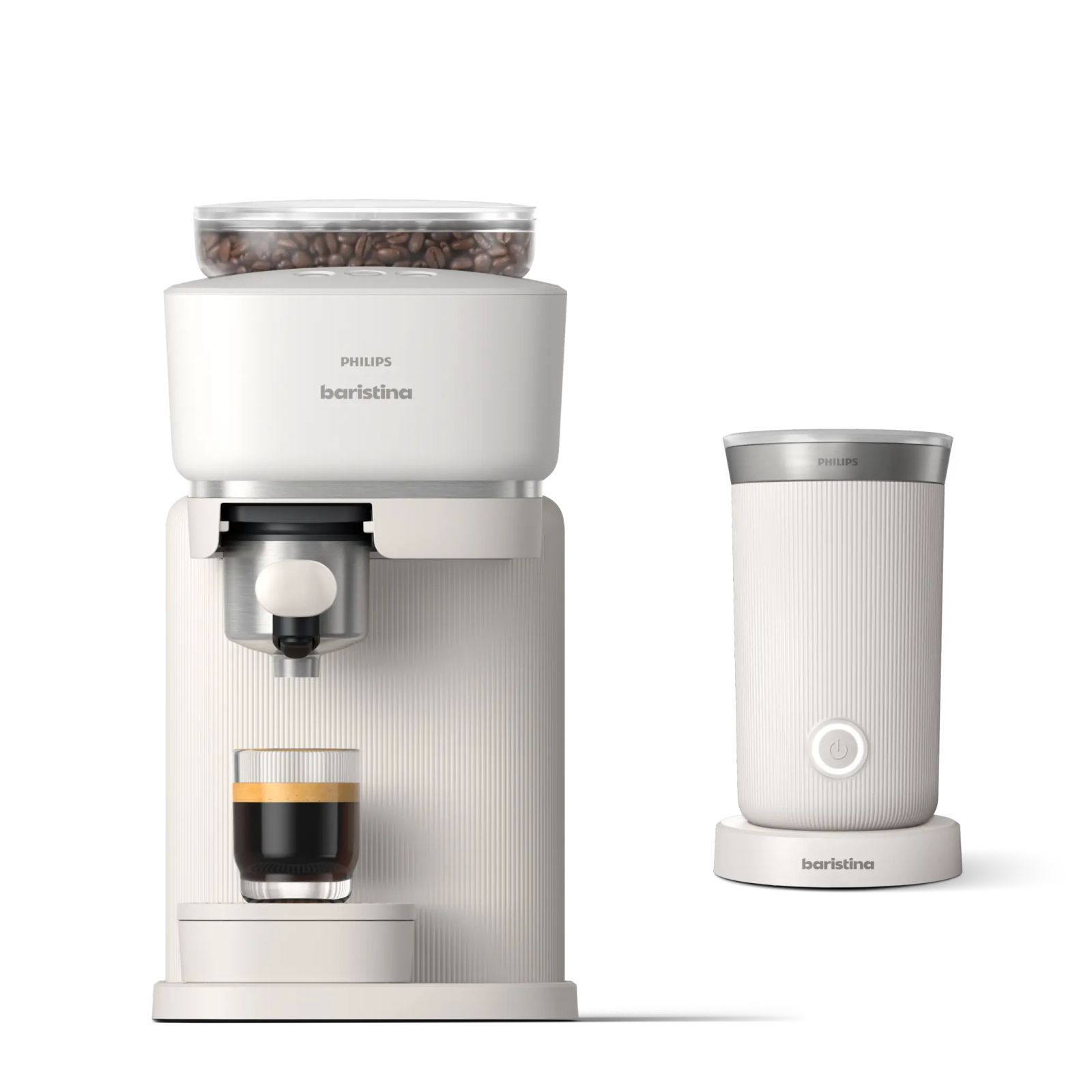 BAR303/60 Baristina incl. melkopschuimer Milky White   