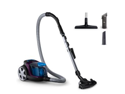 FC9333/09 PowerPro Compact Stofzuiger zonder zak Paars