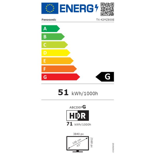 TX-42MZ800E 42inch OLED Google TV Panasonic