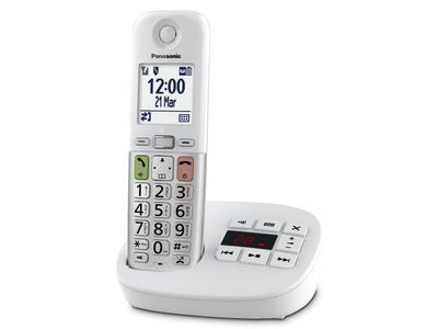 Senioren dect telefoon KX-TGU430EXW mono silver