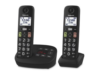 Dect kx-tgu132exb duo Senioren DECT huistelefoon  black